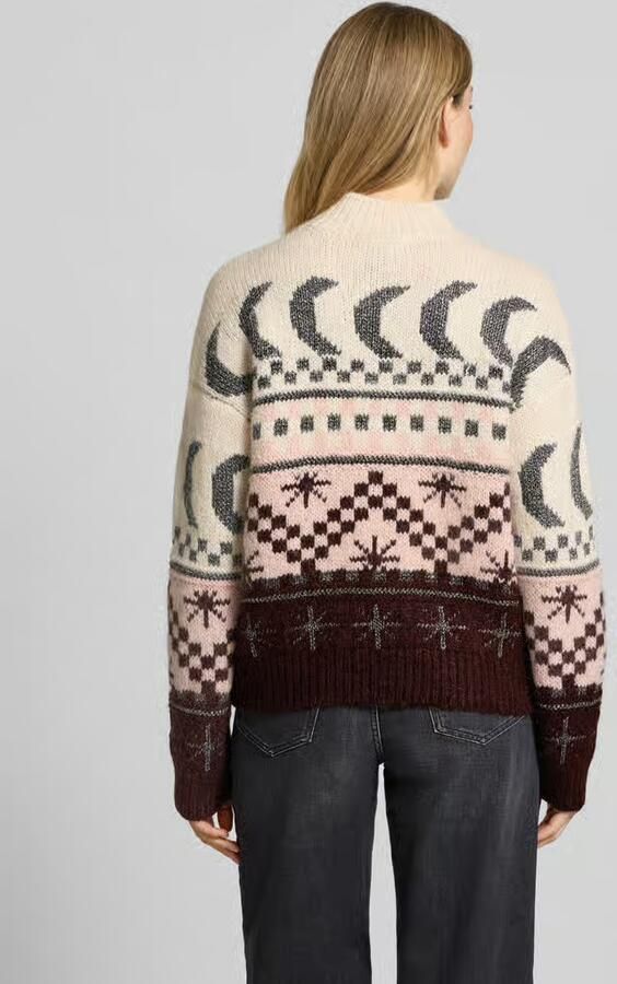 Scotch & Soda Loose fit gebreide pullover met wol