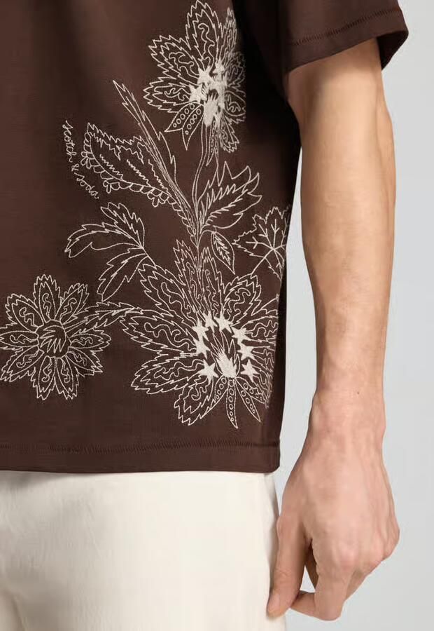 Scotch & Soda loose fit T-shirt met stitchings - Foto 3