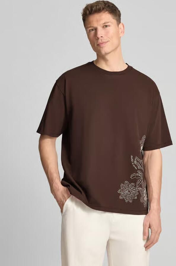 Scotch & Soda loose fit T-shirt met stitchings - Foto 3