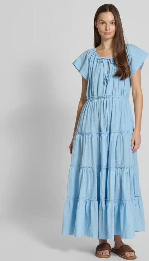 Scotch & Soda Maxi-jurk in laagjeslook met vetersluiting - Foto 2