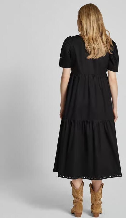 Scotch & Soda Midi-jurk met broderie anglaise