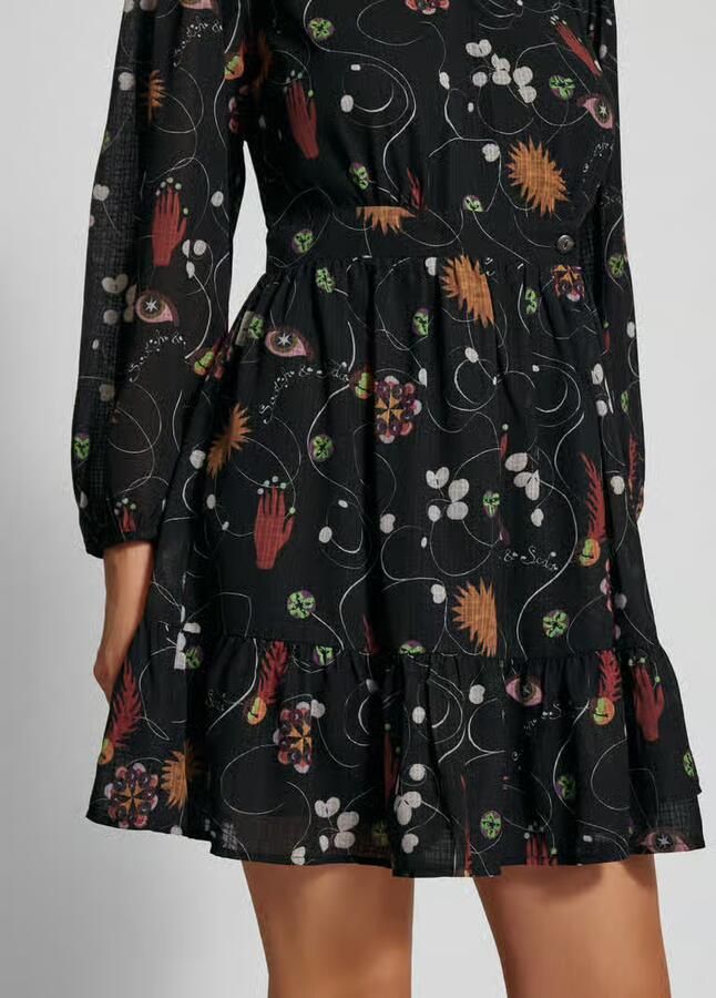Scotch & Soda Mini-jurk in wikkellook