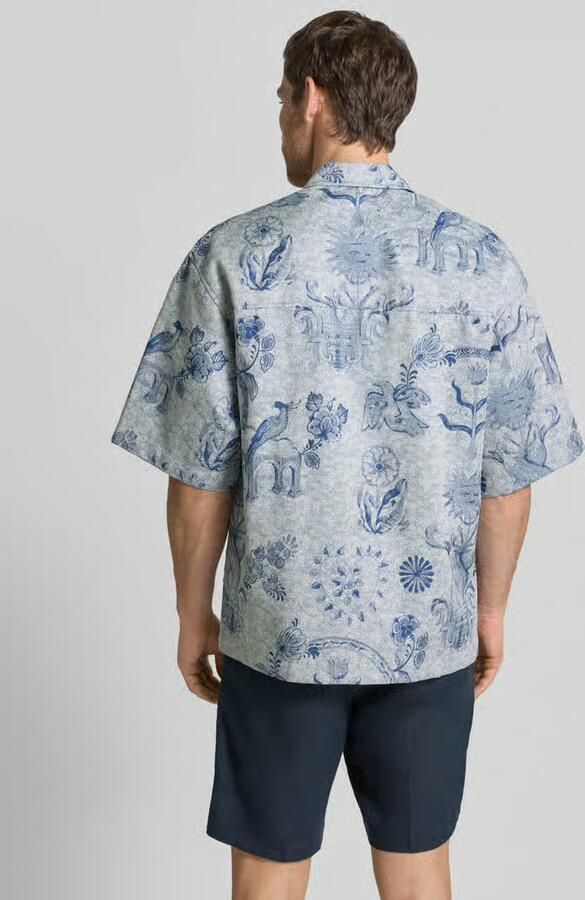 Scotch & Soda Modern fit vrijetijdsoverhemd met paspelzak op de borst - Foto 2