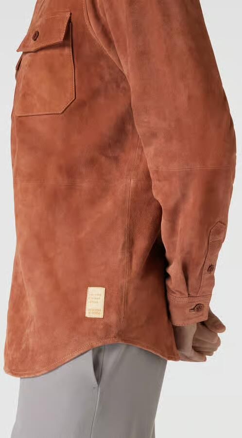 Scotch & Soda Overhemdjack in leerlook model 'Suede' - Foto 2