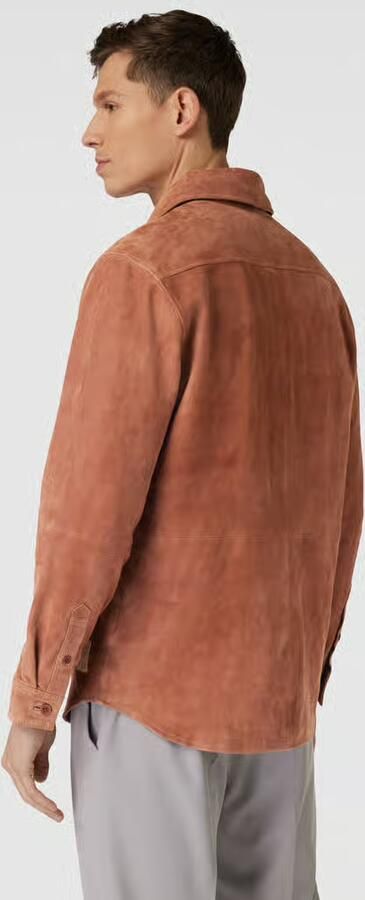 Scotch & Soda Overhemdjack in leerlook model 'Suede'