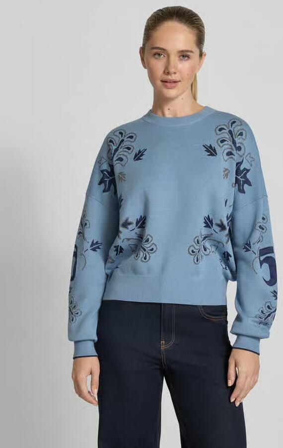 Scotch & Soda Oversized gebreide pullover met ribboorden - Foto 2