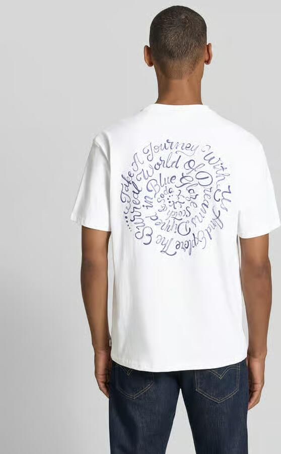 Scotch & Soda relaxed fit T-shirt met backprint wit - Foto 5