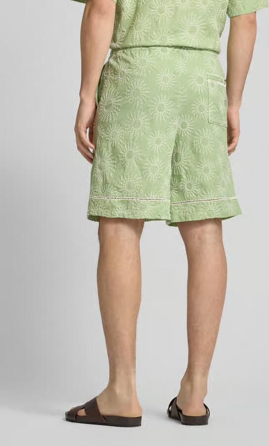 Scotch & Soda Regular fit bermuda met motiefstitching