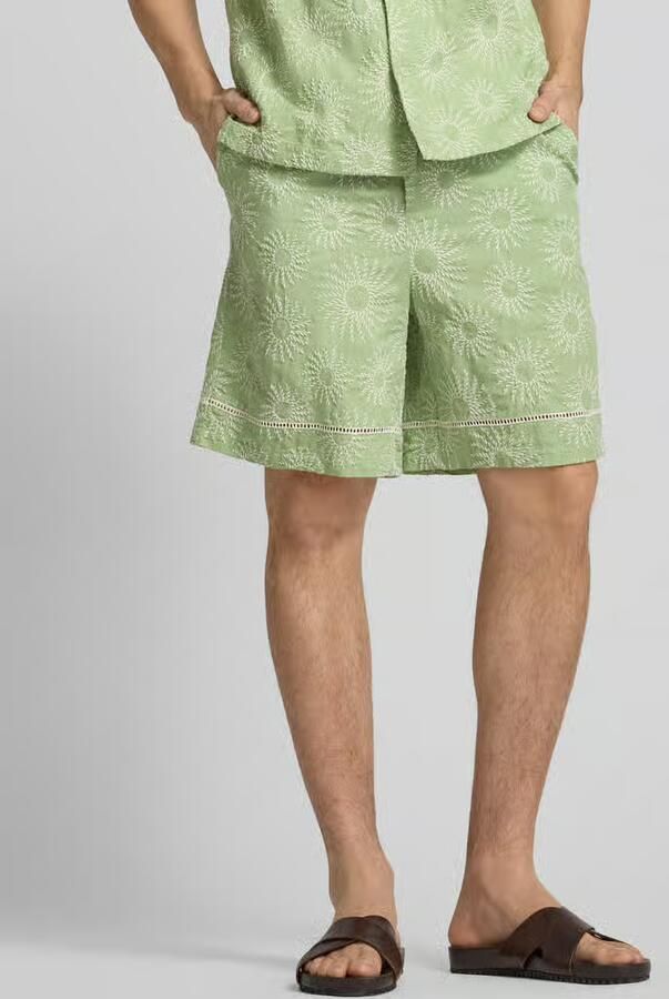 Scotch & Soda Regular fit bermuda met motiefstitching - Foto 2