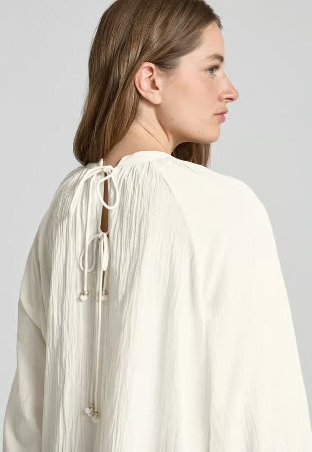 Scotch & Soda Regular fit blouse met druppelvormige hals