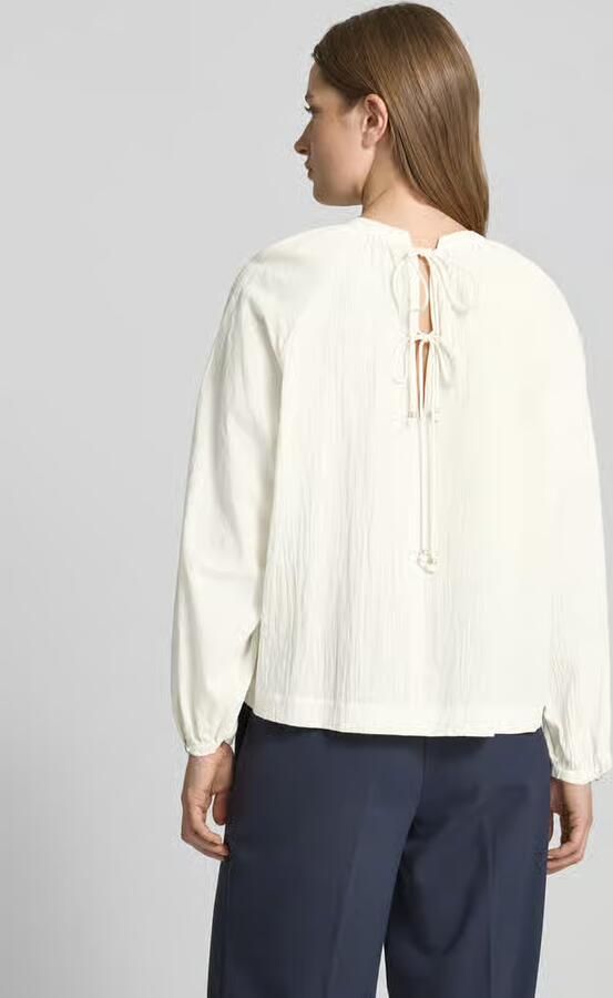 Scotch & Soda Regular fit blouse met druppelvormige hals - Foto 4