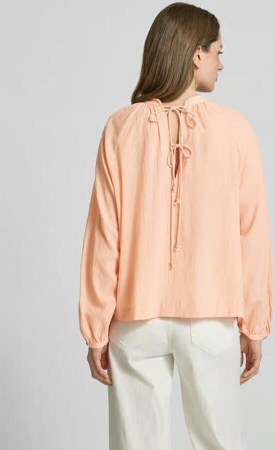 Scotch & Soda Regular fit blouse met druppelvormige hals - Foto 4