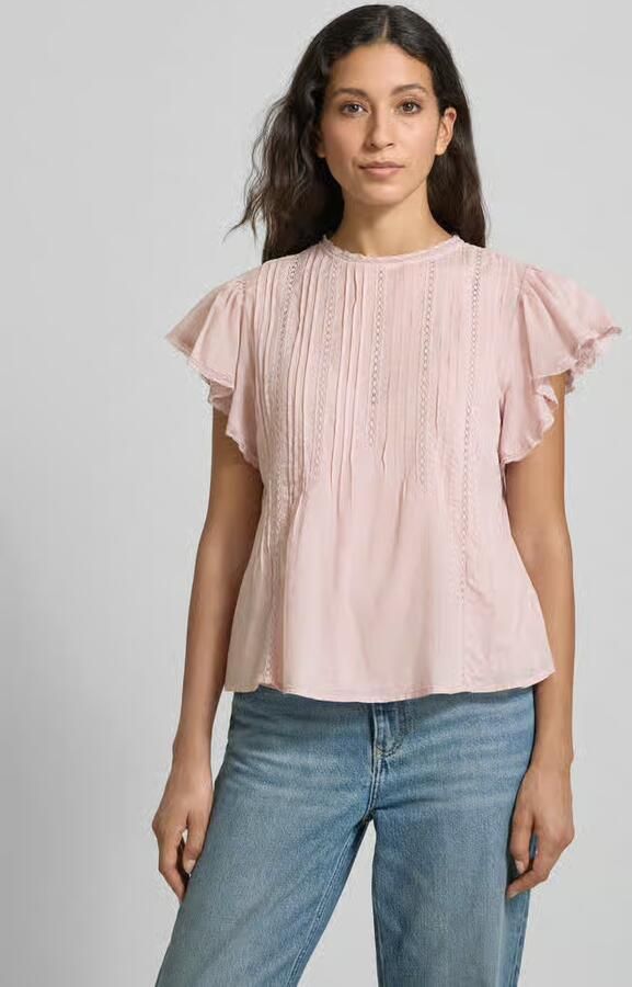 Scotch & Soda Regular fit blouse van puur katoen met ajourpatroon - Foto 2
