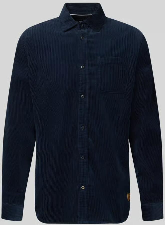 Scotch & Soda Regular fit corduroy overhemd met borstzak