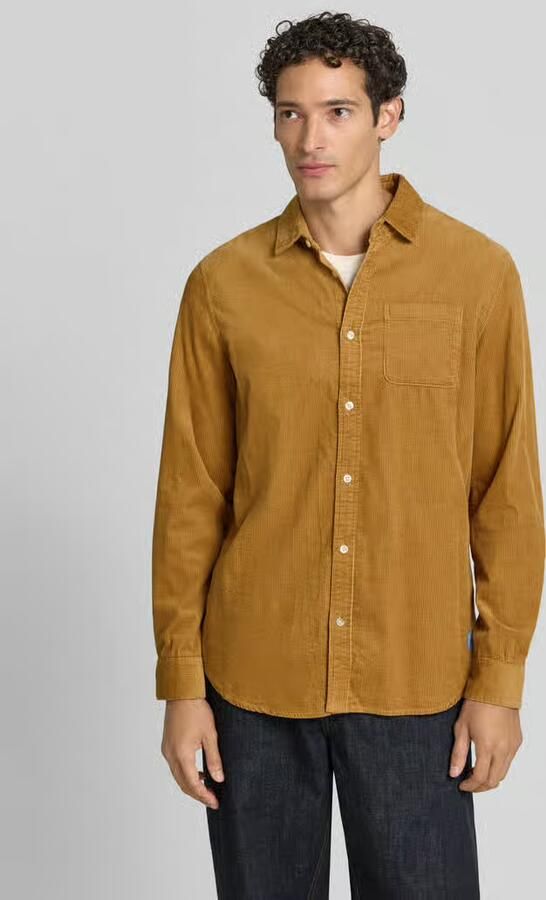 Scotch & Soda Regular fit corduroy overhemd met borstzak - Foto 3