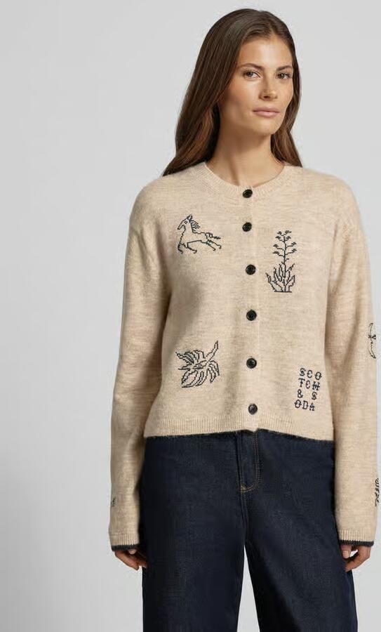 Scotch & Soda regular fit gebreid jack met alpaca-anteil - Foto 2