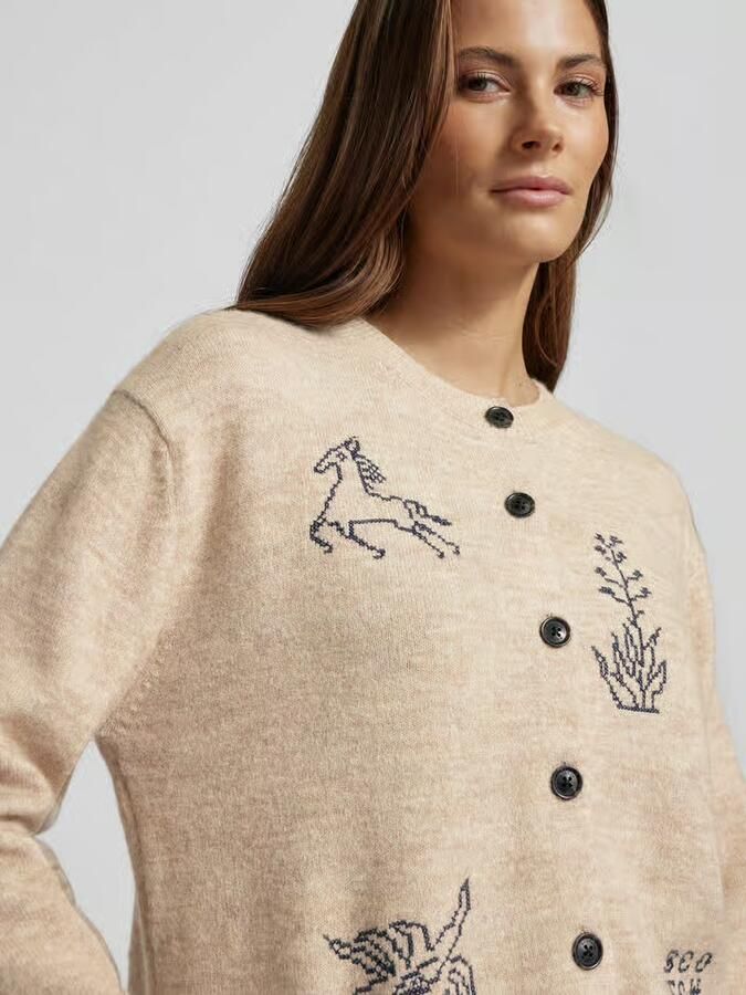 Scotch & Soda Regular fit gebreid jack van alpaca - Foto 2