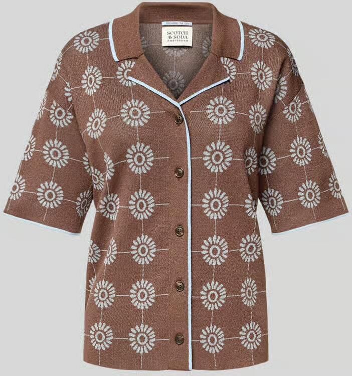Scotch & Soda Regular fit gebreide blouse met 1 2-mouwen - Foto 3