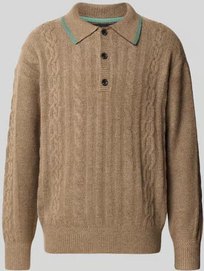Scotch & Soda Regular fit gebreide pullover met wol