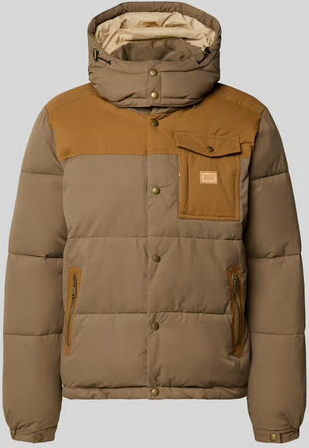 Scotch & Soda Regular fit jack met katoenanteil in stiksels