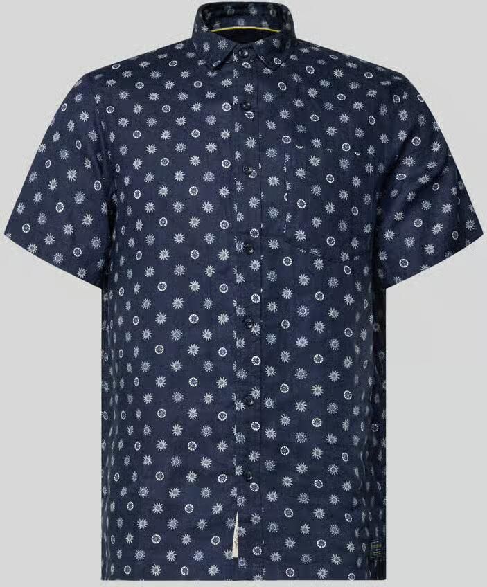Scotch & Soda regular fit linnen overhemd met borstzak