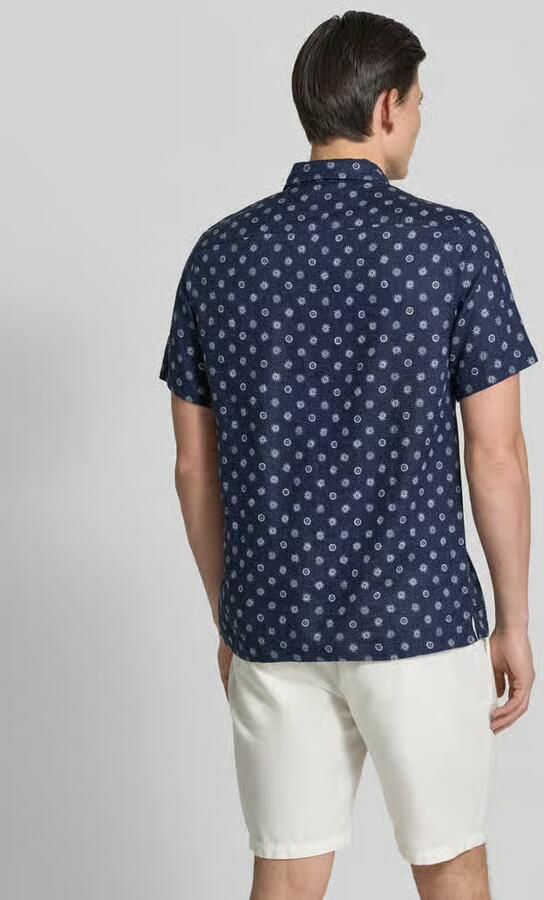 Scotch & Soda regular fit linnen overhemd met borstzak - Foto 3