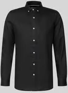 Scotch & Soda Regular fit linnen overhemd met Button-downkraag