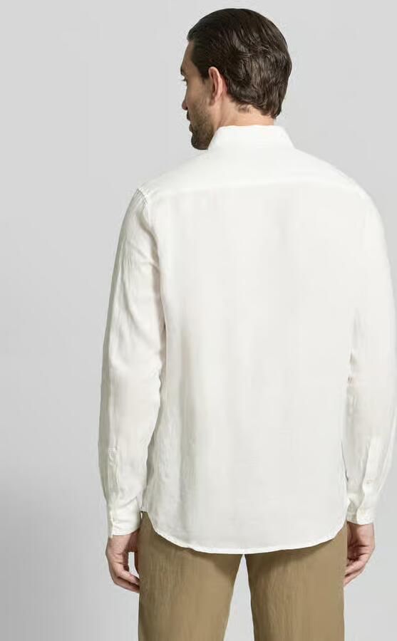 Scotch & Soda Overhemd Lange Mouw Scotch & Soda Linnen Overhemd Wit - Foto 11