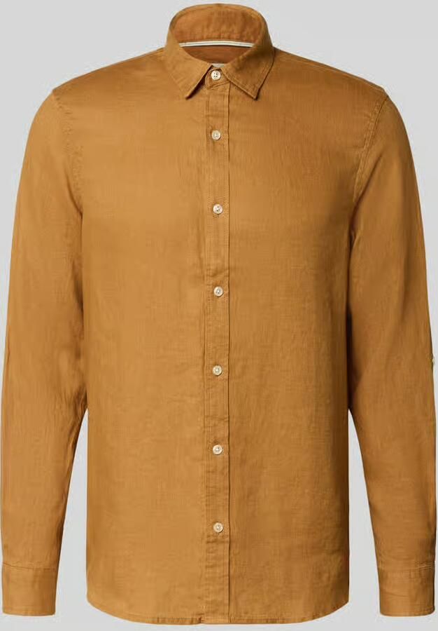 Scotch & Soda regular fit linnen overhemd met kentkraag - Foto 4