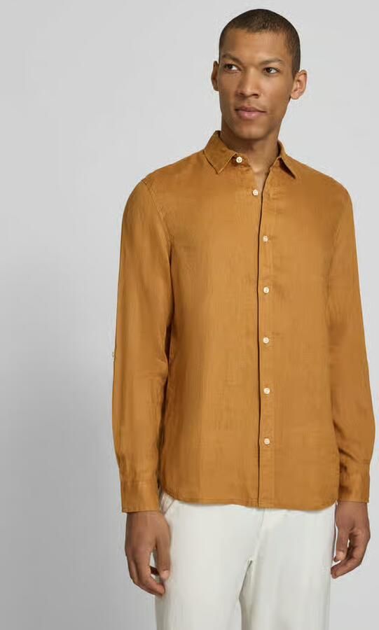 Scotch & Soda regular fit linnen overhemd met kentkraag - Foto 6
