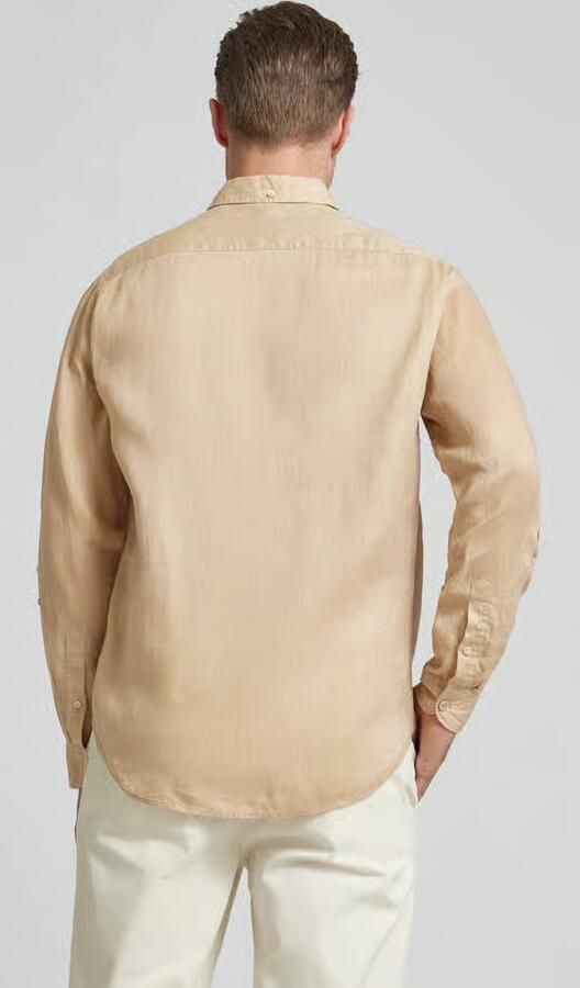 Scotch & Soda Overhemd Lange Mouw Scotch & Soda Linnen Overhemd Beige - Foto 4