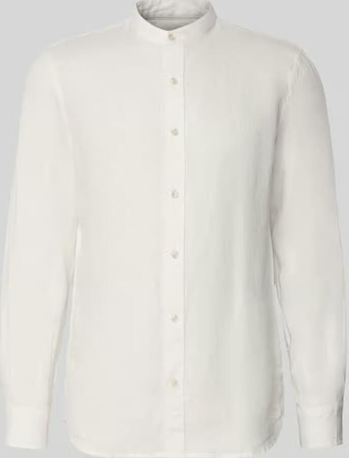 Scotch & Soda Overhemd Lange Mouw Scotch & Soda Linnen Mao Overhemd Wit - Foto 4