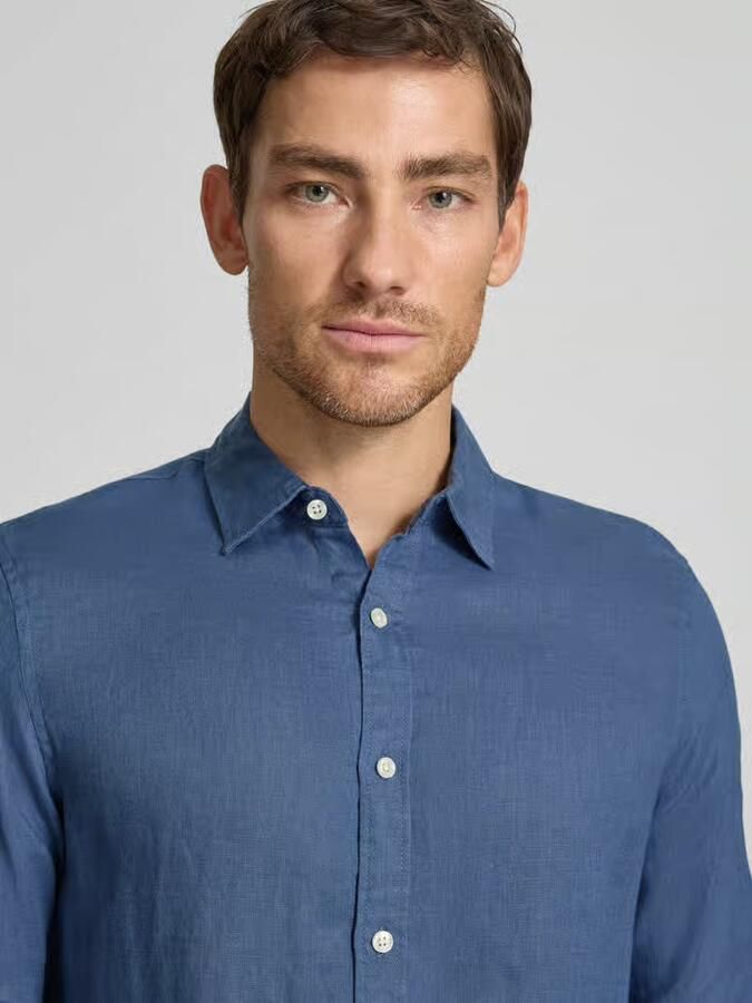 Scotch & Soda regular fit linnen overhemd van puur linnen model 'CORE'