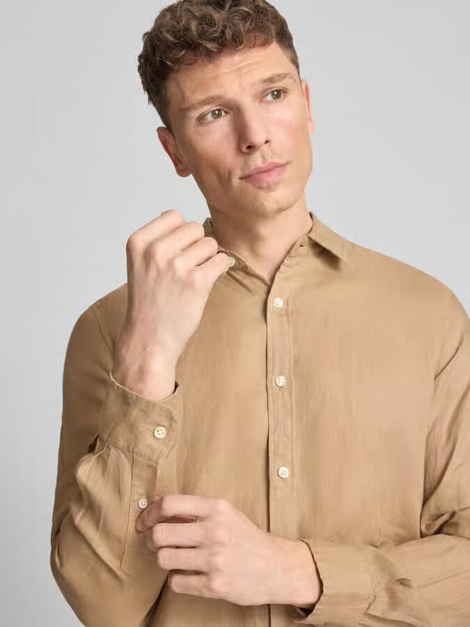 Scotch & Soda regular fit linnen overhemd van puur linnen model 'CORE'