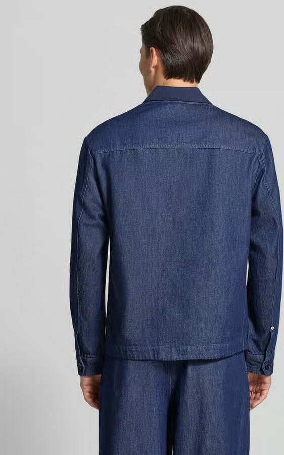 Scotch & Soda regular fit overhemdjack in denimlook