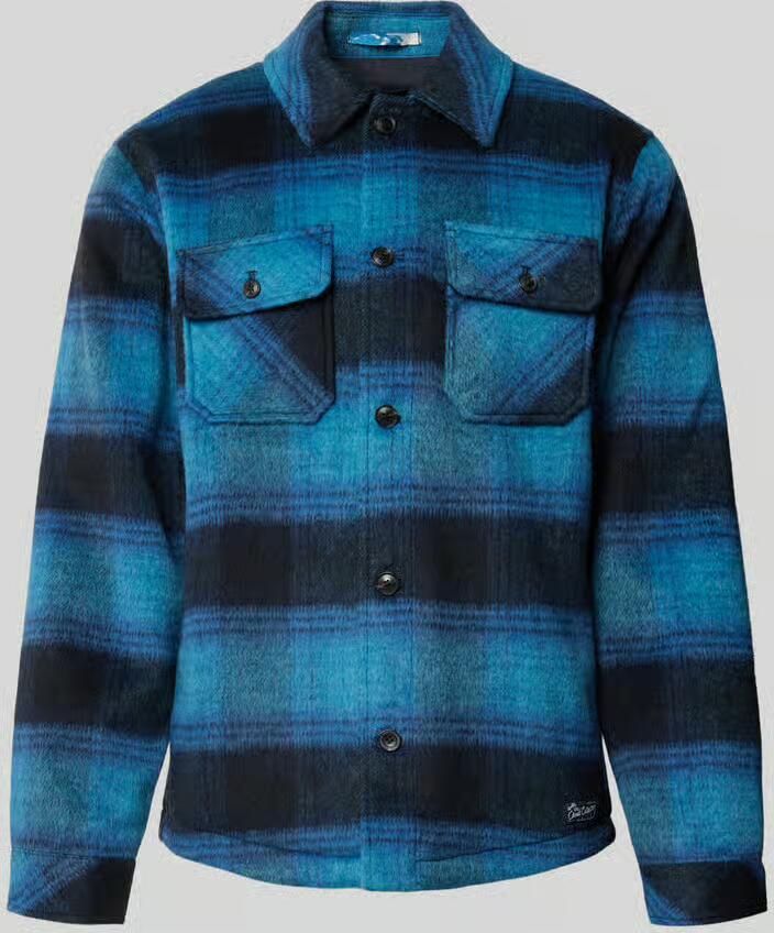 Scotch & Soda Regular fit overhemdjack met borstzakken