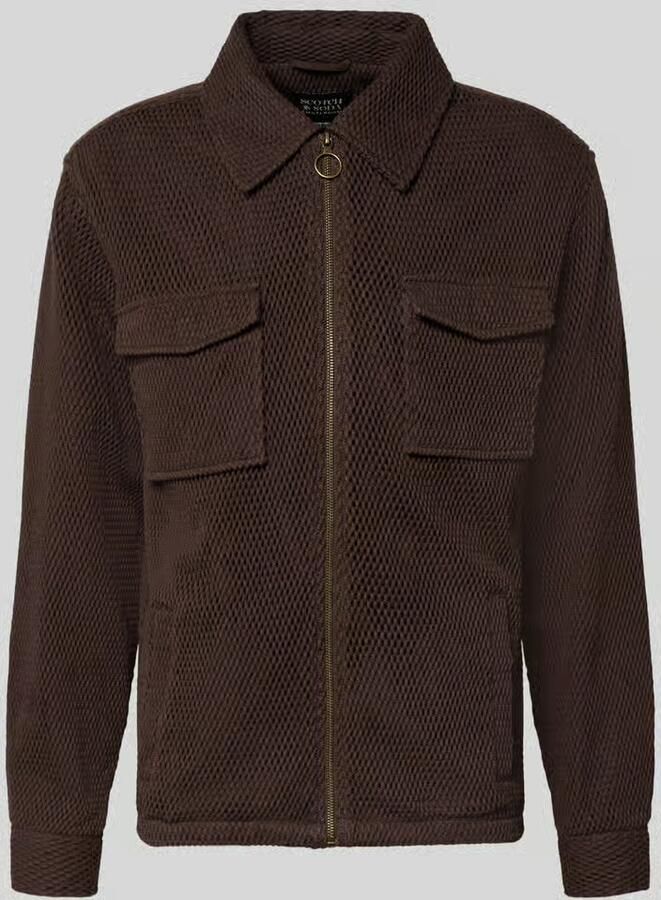 Scotch & Soda regular fit overhemdjack met structuurpatroon - Foto 2