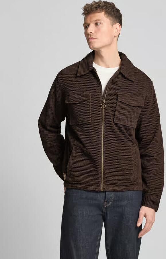 Scotch & Soda regular fit overhemdjack met structuurpatroon - Foto 3