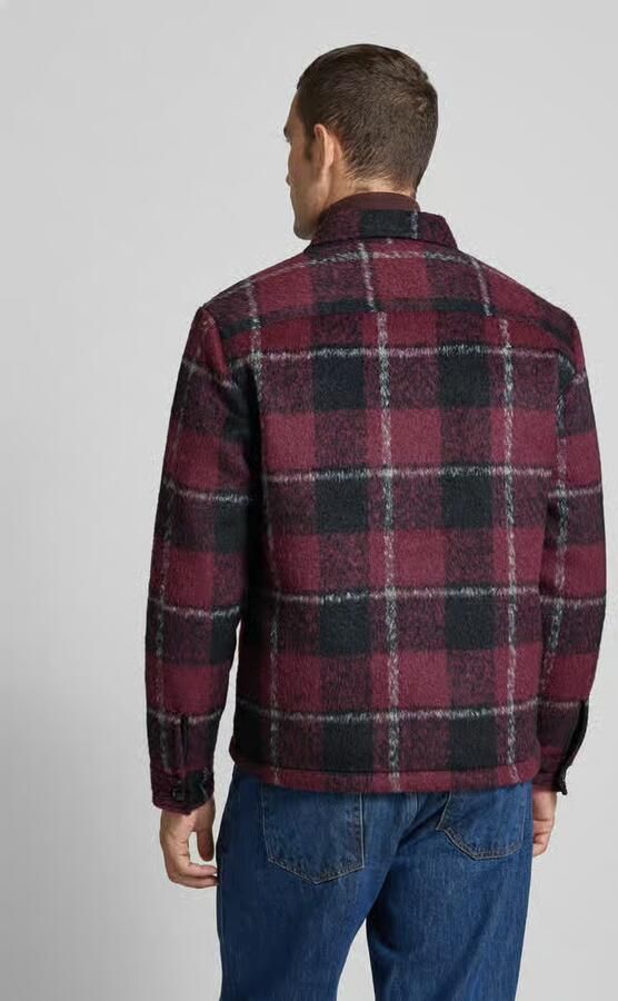 Scotch & Soda Regular fit overhemdjack met wol