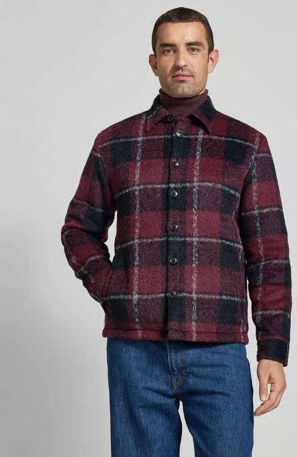 Scotch & Soda Regular fit overhemdjack met wol - Foto 4