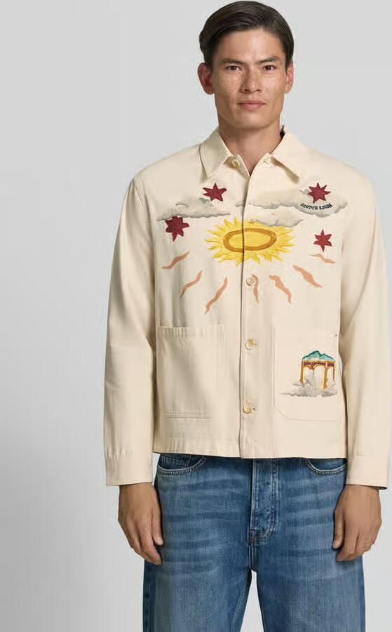 Scotch & Soda Regular fit overshirt met motiefprints en applicaties - Foto 3