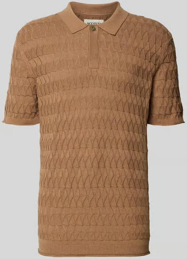 Scotch & Soda regular fit poloshirt met structuurpatroon - Foto 2