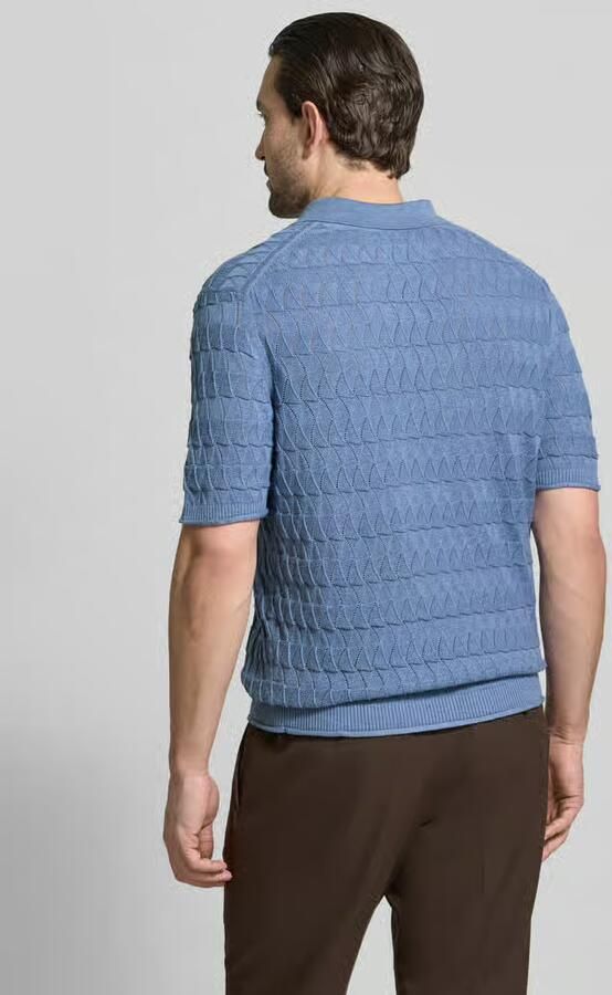 Scotch & Soda regular fit poloshirt met structuurpatroon - Foto 2