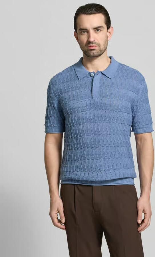 Scotch & Soda regular fit poloshirt met structuurpatroon - Foto 3