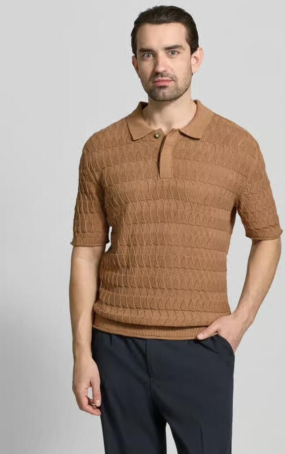 Scotch & Soda regular fit poloshirt met structuurpatroon - Foto 2