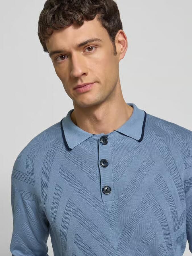 Scotch & Soda Regular fit shirt met lange mouwen in gebreide look - Foto 2