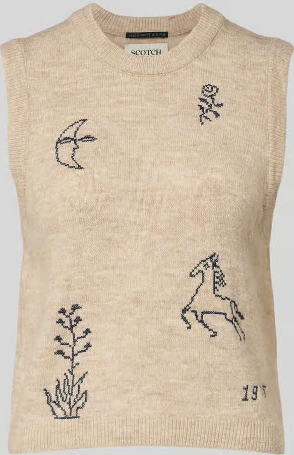 Scotch & Soda Regular fit spencer met alpaca