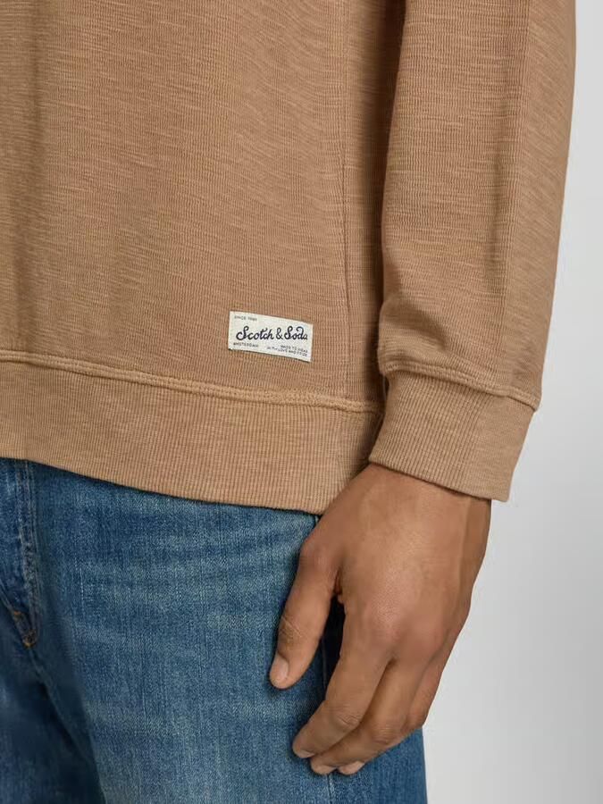 Scotch & Soda regular fit sweatshirt met ronde hals