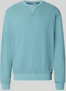 Scotch & Soda regular fit gemêleerde sweater adriatic blauw - Foto 4