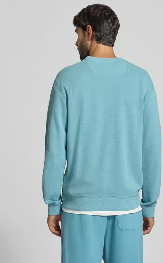Scotch & Soda regular fit gemêleerde sweater adriatic blauw - Foto 5